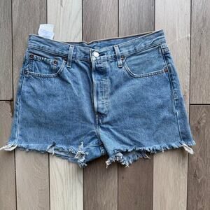 Levis 501 vintage cut off denim